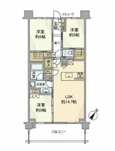 シティハウス目黒学芸大学 3階