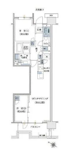 プラウド高田馬場 1階