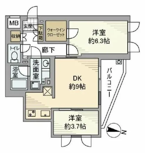 フィールM西新宿 2階