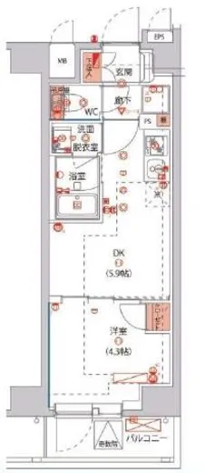 ハーモニーレジデンス東京サウス大塚 2階