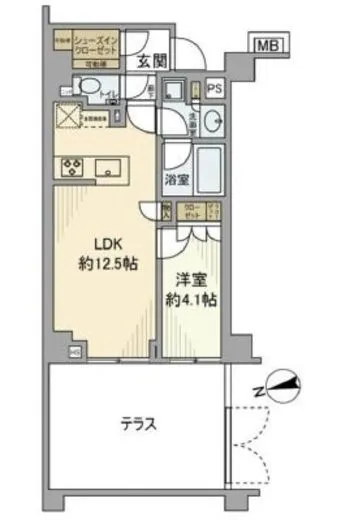 オープンレジデンシア中野坂上テラス 1階