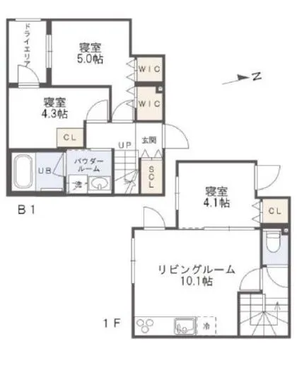 PASEO都立大学 (パセオ都立大学) N102