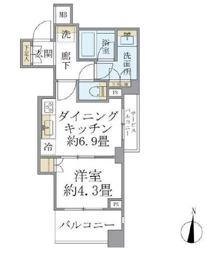 ブリリア中野 2階