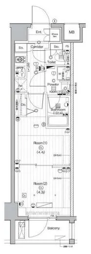 PREMIUM CUBE 武蔵小山 (プレミアムキューブ武蔵小山) 3階