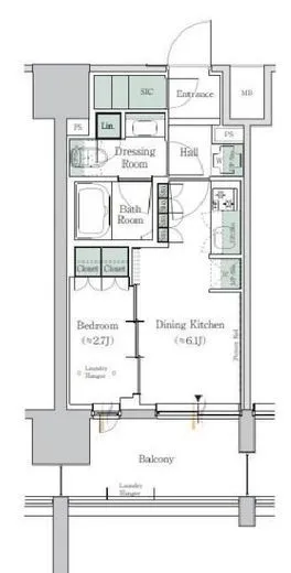 ONE ROOF RESIDENCE TAMACHI (ワンルーフレジデンス田町) 1014