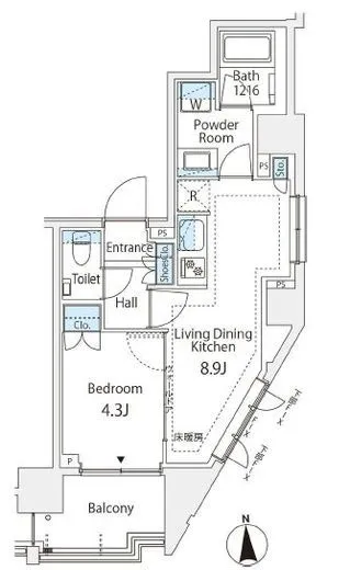 リビオレゾン三田 4階