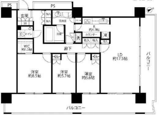 パークタワー品川ベイワード 21階