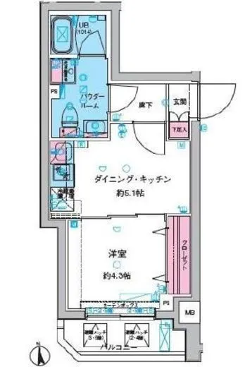 ガリシア旗の台 4階