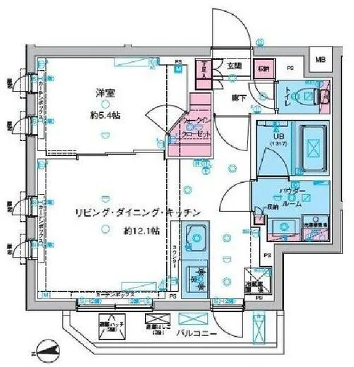 ガリシア旗の台 3階