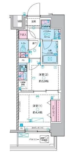 GENOVIA木場Ⅱ (ジェノヴィア木場Ⅱ) 6階