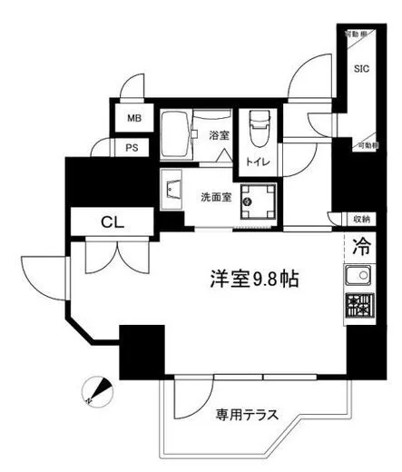 クリアルプレミア恵比寿 (CREALpremier恵比寿) 1階