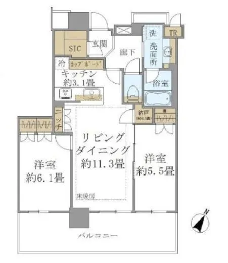 ブリリア有明シティタワー 32階