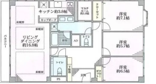 麻布広尾ナショナルコート 7階