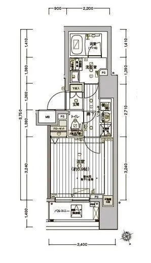 ヴァレッシア早稲田駅前シティ 6階