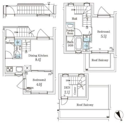 AGRATIO TERRACE恵比寿 (アグレシオテラス恵比寿) 210