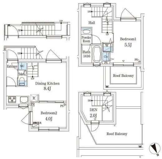 AGRATIO TERRACE恵比寿 (アグレシオテラス恵比寿) 208