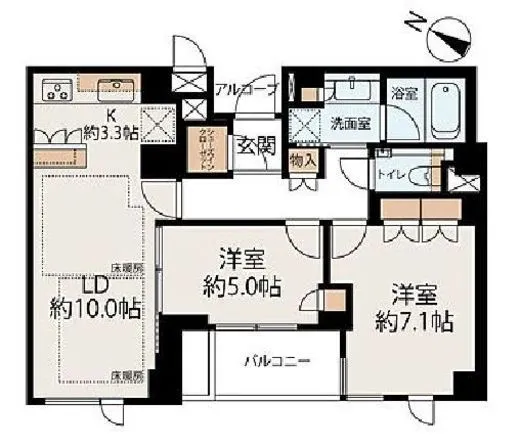 ジオ市ヶ谷払方町 3階