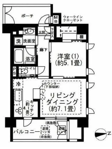 プレミスト神楽坂 2階