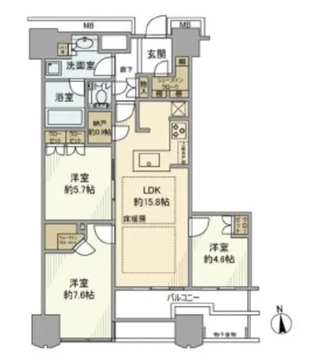 富久クロスコンフォートタワー(Tomihisa Cross) 12階