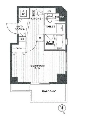 クリオ戸越銀座壱番館・弐番館 1-404