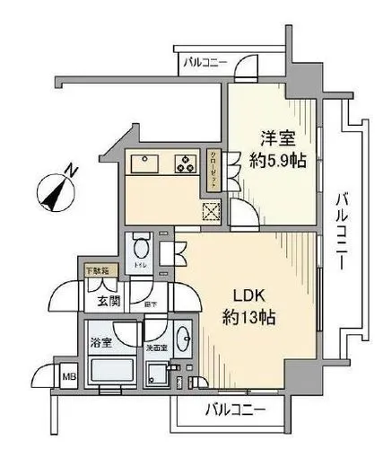 ヴィーナパルテール 2階