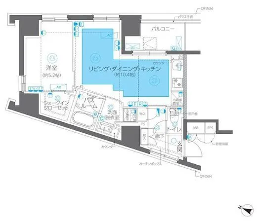 ZOOM方南町 2階