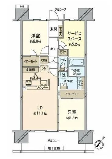 ザ・ガーデンズ東京王子 7階