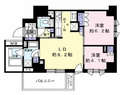 ブリリア自由が丘 2階