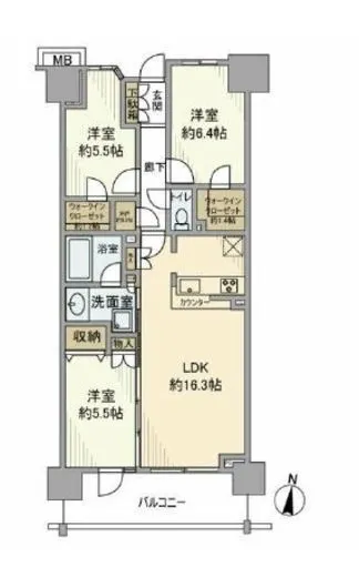 クレストシティ木場 6階