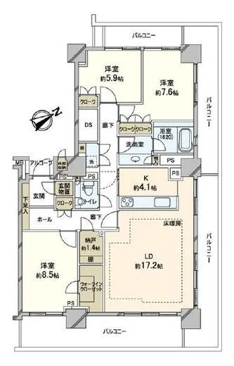 西新宿パークサイドタワー 17階