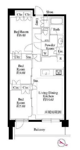 343 RESIDENCE ICHIGAYA (343レジデンス市ヶ谷) 地下1階