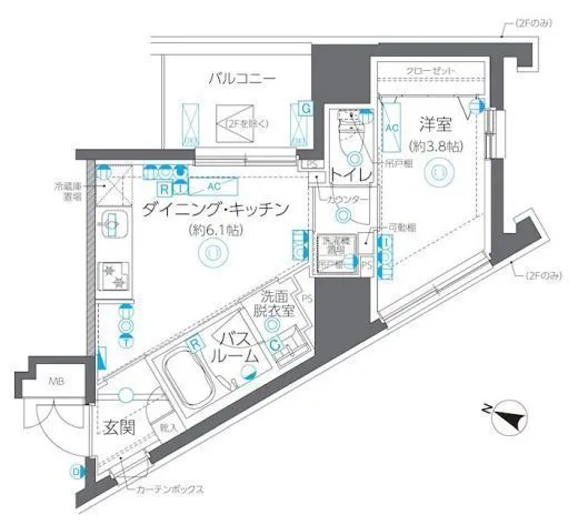 ZOOM方南町 4階