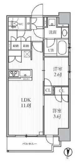 シーズンフラッツ菊川WEST 201