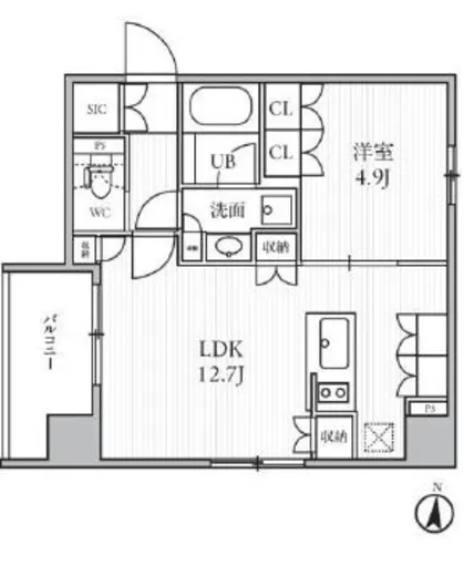 シーズンフラッツ菊川WEST 204