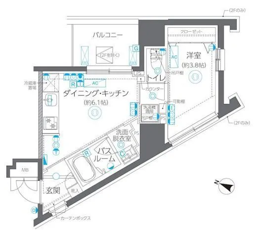 ZOOM方南町 6階