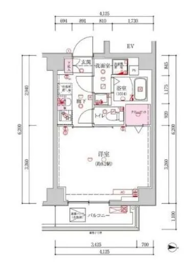 ベルシード新大橋 7階