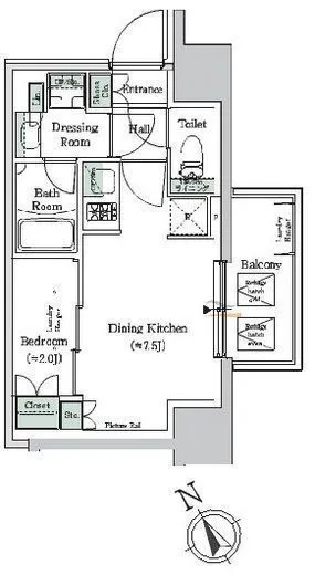 ONE ROOF RESIDENCE NISHI NIPPORI (ワンルーフレジデンス西日暮里) 710