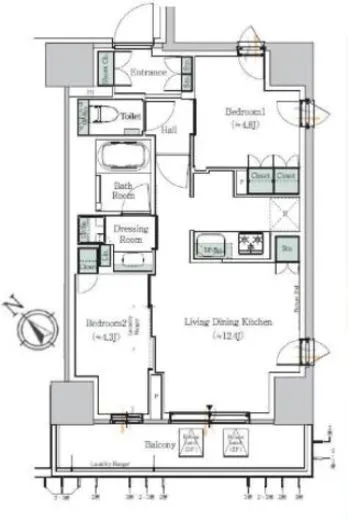 ONE ROOF RESIDENCE NISHI NIPPORI (ワンルーフレジデンス西日暮里) 205