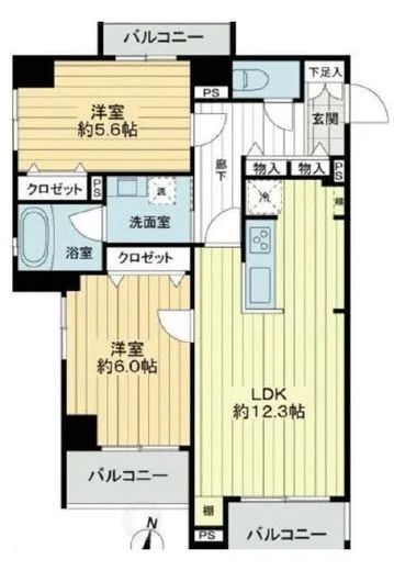 アビテ曙橋 4階