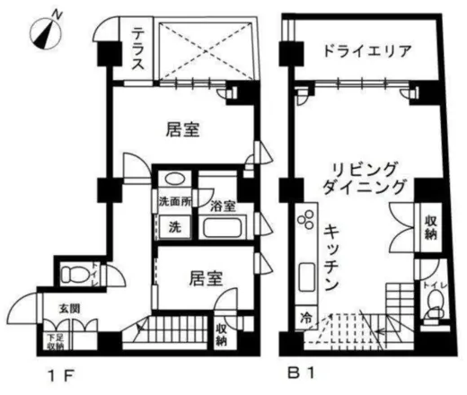 代々木上原アパートメント 1階