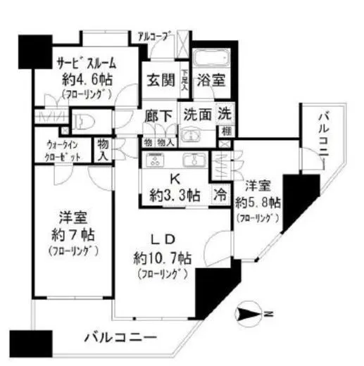 コスモ白金シティフォルム 9階