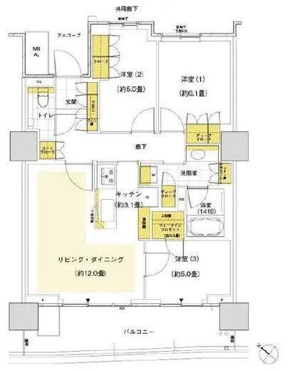 HARUMI FLAG SUN VILLAGE (晴海フラッグ サンヴィレッジ) 13階