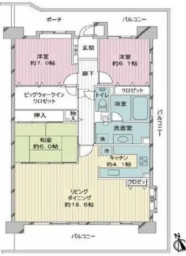 クレストフォルム東京アヴァンセ 2階