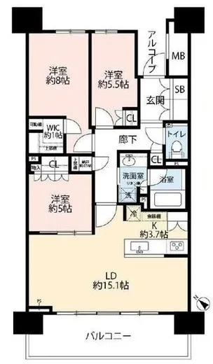 HARUMI FLAG SUN VILLAGE (晴海フラッグ サンヴィレッジ) 7階