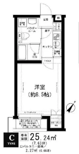 スパシエソリデ目黒 304