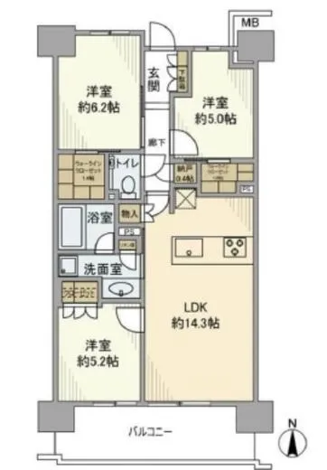 ガーデンクロス東京王子 7階