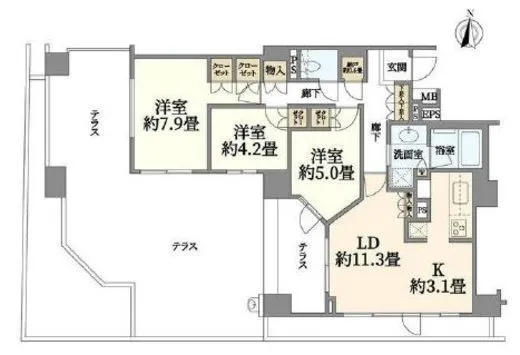 ブランズ文京小石川パークフロント 1階