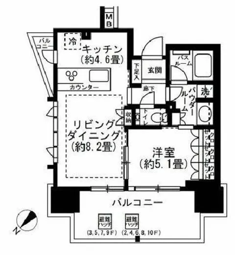 ヴェレーナグラン北赤羽マナープレイス 7階