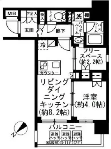 プレミスト月島 4階