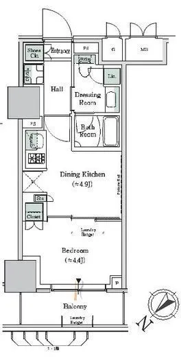 ONE ROOF RESIDENCE NISHI NIPPORI (ワンルーフレジデンス西日暮里) 1202